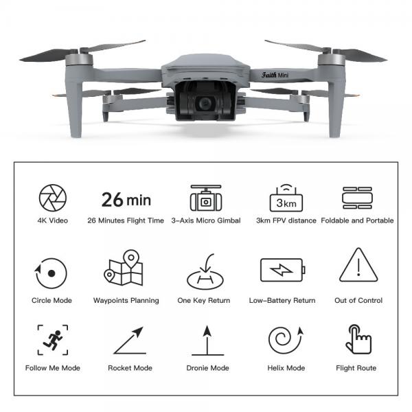 Quality Faith Mini 3D Survey Drone 1080P 10km UAV Drone With Strong Flight Performance for sale