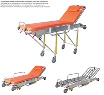 Quality Emergency Medical Loading Folding Ambulance Stretcher With Aluminum Alloy for sale