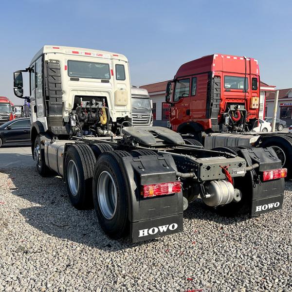 Quality Howo 6 * 4 Semi-Trailer Tractor Front Double Wheel Drive Freight Truck Front 380 Horsepower Tractor Trailer Head for sale