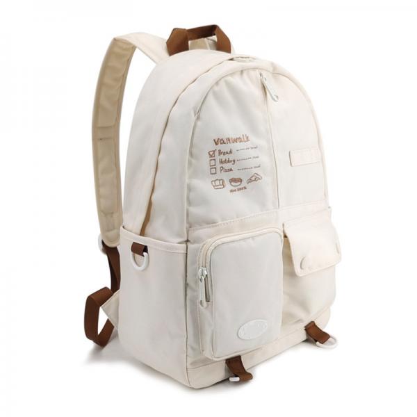 Quality Beige Fashion School Bags Backpack Rucksack Casual Style 16.5 Inch Size for sale