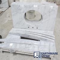 China Carrara White Marble Bathroom Vanity Top factory