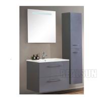 China High Glossy White MDF Bathroom Vanity Customized Furniture With Metal Legs factory