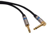 Quality Audio Instrument Cable Amp Cord For Bass Electric Guitar Cable 1/4 Inch Straight To Angled for sale