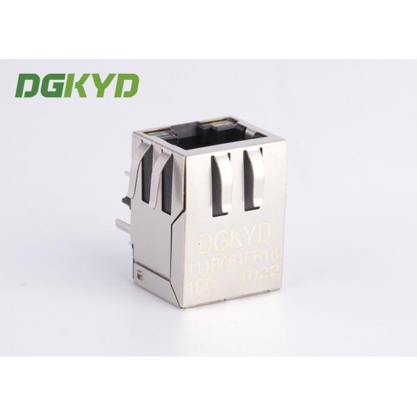Quality 100 BASE CAT5 POE+ RJ45 Connector With Magnetics Pcb Mount FOR Fiber Optic for sale