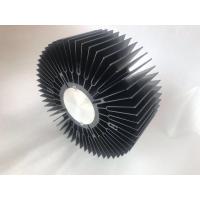 Quality Big size black anodized aluminum extrusion sunflower heatsink skiving drilling for sale