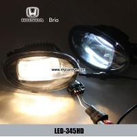 China Honda Brio car front fog LED lights DRL daytime driving lights company for sale