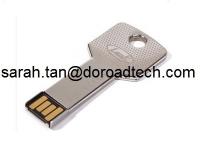 China Free Logo Metal Key 3.0 USB Stick/Bulk Sale USB Flash Frive with Real Capacity factory
