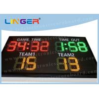 Quality Customized LED Electronic Scoreboard Outdoor Iron / Steel / Aluminum Frame for sale