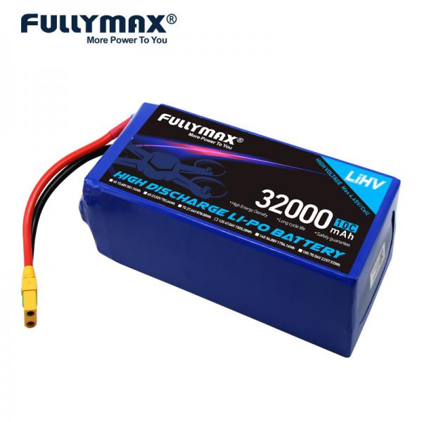 Quality 12s Lipo Battery Pack Airplane UAV Drone Battery Backup High Voltage 32000mAh 47 for sale