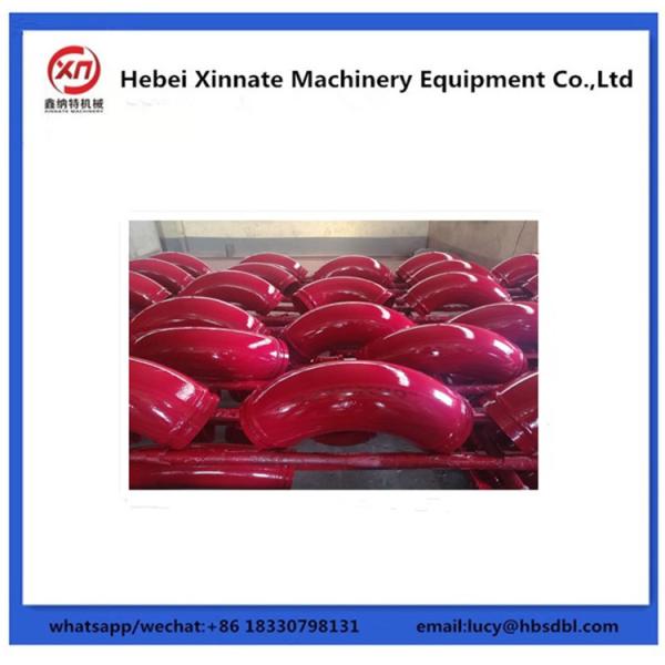 Quality DN125 Concrete Pump Spare Parts Double Layer Wear Resistant Elbow for sale