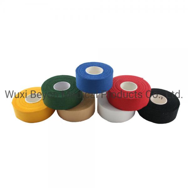 Quality Grey Green Knee Cotton Sports Tape Colored Cotton Adhesive Athletic Sports Tape for sale