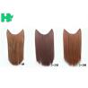 China Synthetic Fibre Hair Extensions Straight Double Drawn Human Hair Wefts factory