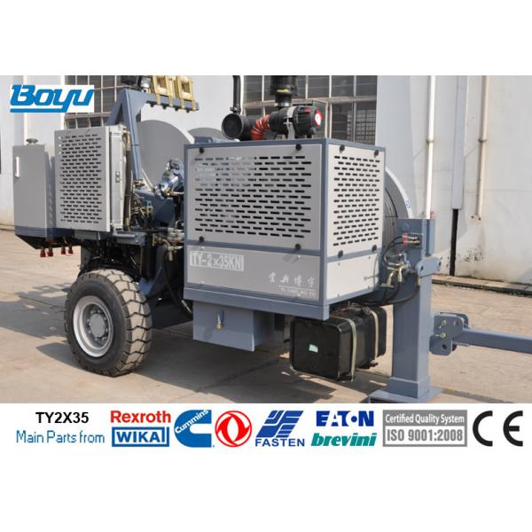 Quality Max 2x40kN Hydraulic Electric Tensioner Two Conductors Max 8Ton 77kw Cummins for sale