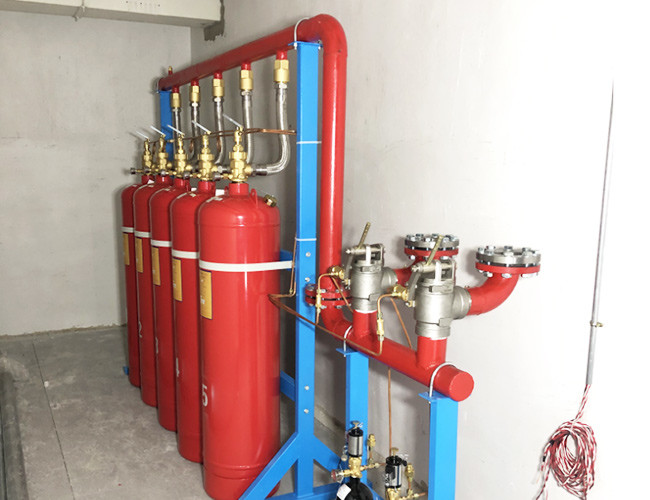 China Automatic FM200 Fire Suppression System with Fire Extinguishers for Libraries factory