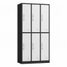 China 6 Door Steel Iron Floor Cabinet Multi Door Storage Locker With 6 Compartments factory
