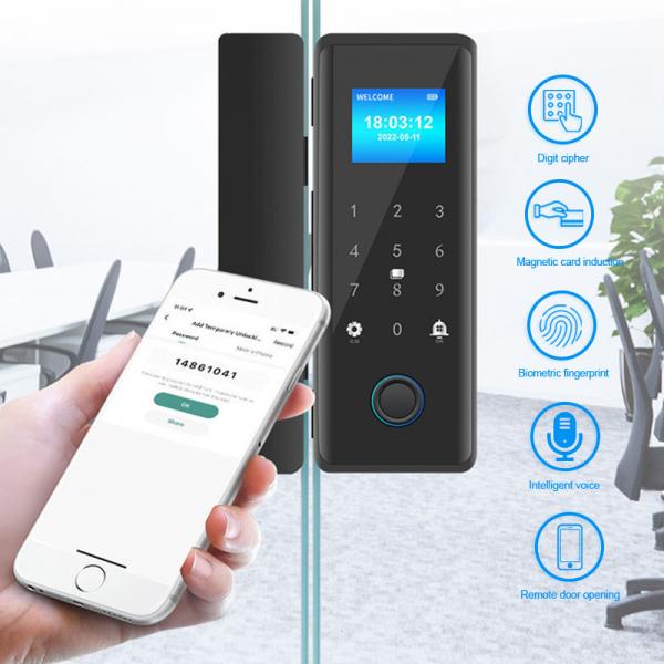 Quality Smart Tuya App Door Lock 3D Face Recognition Biometric Code Card Access For for sale