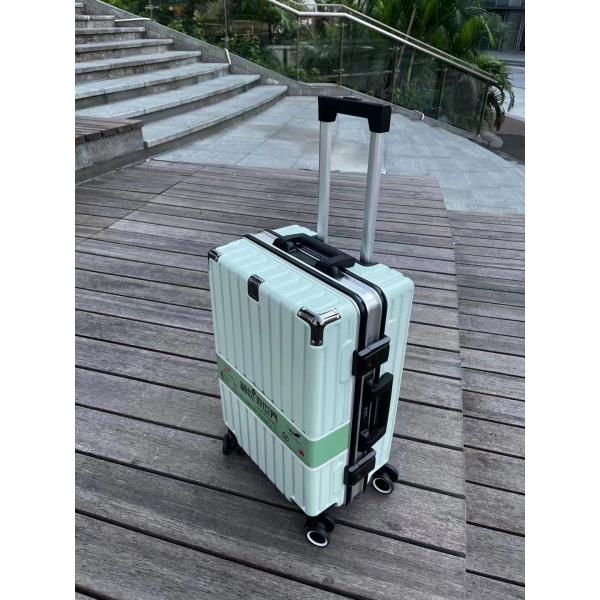 Quality TSA Lock Practical ABS Hard Trolley , Polyester Lining PC Luggage Bag for sale