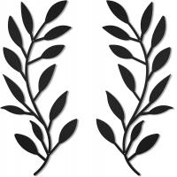 China Indoor Metal Tree Leaves Wall Decor Vine Metal Olive Branch Wall Art Outdoor for sale