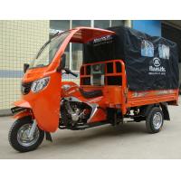 Quality Gasoline Cabin 150CC Cargo Motor Tricycle with Front and Rear Cover for Adult for sale