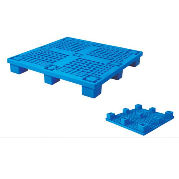 Quality Double Side Face 4 Way Entry Warehouse Plastic Pallet Reversible Industrial for sale