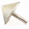 China 55mm Diamond Grinding Head Points Rotary TAPER Single Type Angle Drills Chamfer Hole Coated Of Glass factory