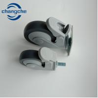 China 500 Lbs Heavy Duty Rubber Wheels with 4 Inches Stem Length for medical Applications factory