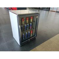 China 108L Mini Single Glass Door Wine Fridge Bar Bottle Beer Display Chiller for sale