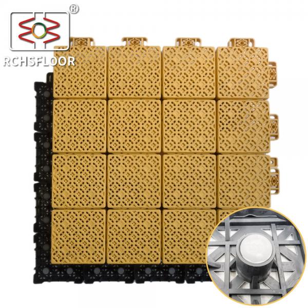 Quality 340*340mm Backyard Court Tiles PP Tiles For Basketball Court Tennis Court for sale