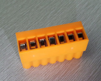 Quality RD HT3.96K 3.96 pitch 2P-12P orange color 300V 10A plug in terminal block female for sale