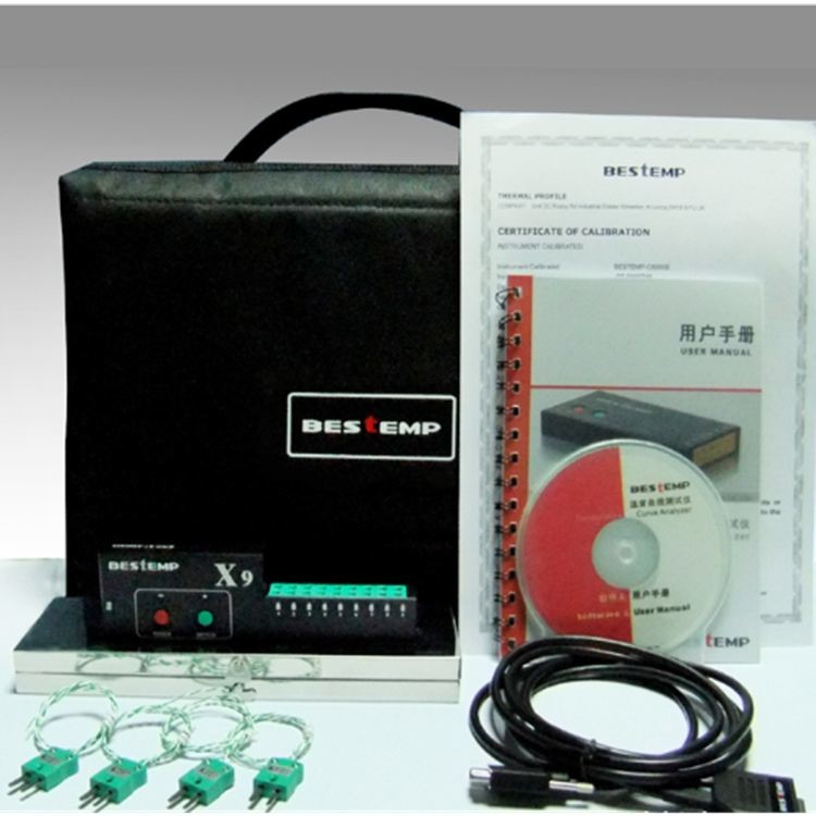 China Bestemp Thermocouple SMT Thermal Profiler For Reflow Oven 6 Channels factory