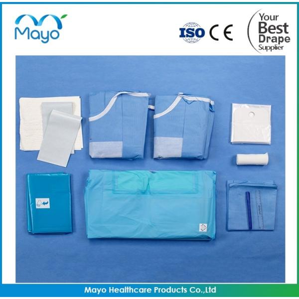 Quality ISO Knee Arthroscopy Drape Disposable Surgical Packs PE Viscose for sale
