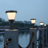 China Energy Saving IP65 Solar Post Lights With Mono Solar Panel Aluminum Column Lamp factory