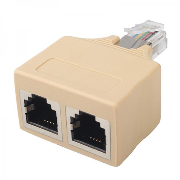 Quality 125V 1.5A RJ11 Modular Jack One Revolution Two Female Non Shielded for sale