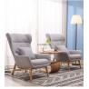 China Italian style more living room furniture relaxing sofa chair with solid wood legs factory