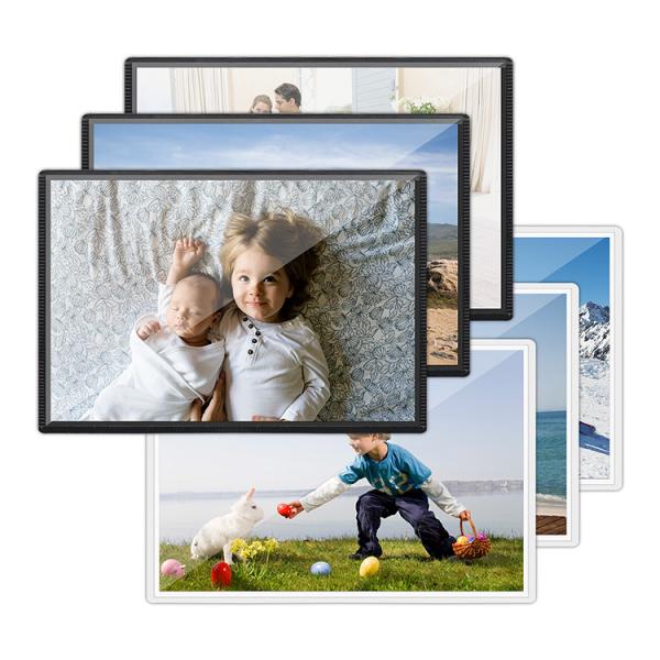 Quality Acrylic Magnetic Picture Frames Black Modern/Vintage Magnetic Picture Frame Easy To Install for sale