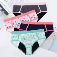 China Cotton Spandex Period Panties Underwear Plain Dyed MidRise Maternity Period Underwear factory