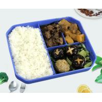 China Children Reusable Plastic Lunch Trays For Social Groups Catering factory