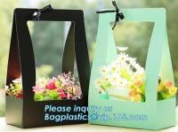 China Fashion Design Flat Paper Handle Paper Gift Bag Flower Carrier Bag,nice style flowers printing paper carrier bag, bageas factory