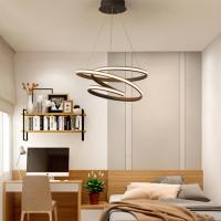 China Modern Aluminum Ring LED Lighting Chandeliers For Living Room Bedroom factory
