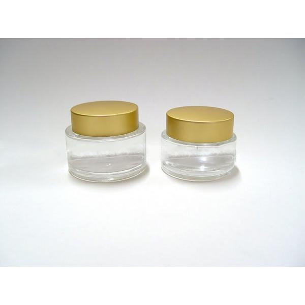 Quality Empty Glass Cream Storage Jars 50G 30G with WT Cap for sale