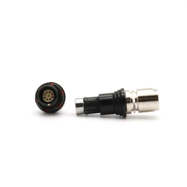 Quality Fischer SS 102 9pin Military Connector With Black Color Chormed for sale