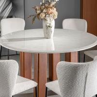 China Antiwear Round Luxury Modern Dining Table Set Anti Fading With 4 Legs for sale