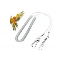 China Long Spring Parrot Safe Rope Straps Securing Wire Inside Platic Clear PU Coated factory