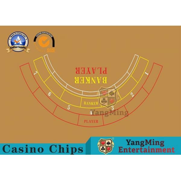 Quality Factory Design Customization 7-player Baccarat Table Layout for sale