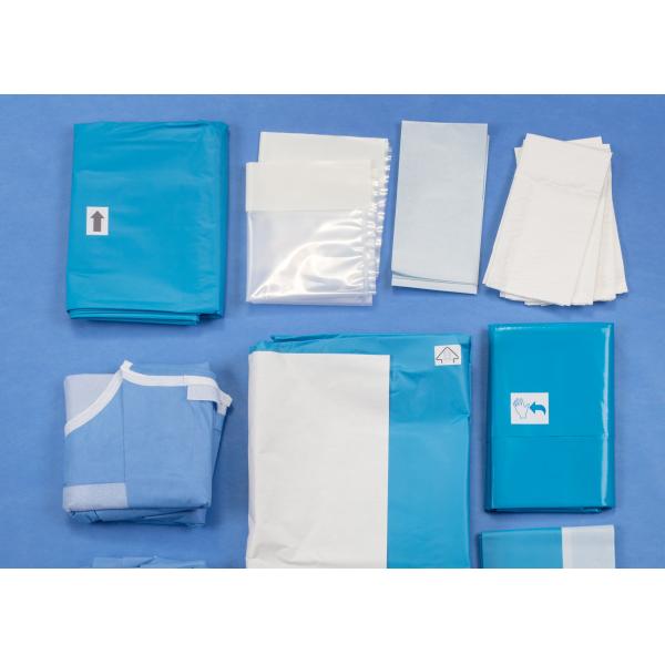 Quality Laparoscopy Abdominal Medical Procedure Packs Disposable Sterile Surgical Drapes for sale