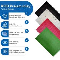 China IC Fudad F08 Chip PVC RFID Smart Card Inlay / Prelam Sheets For RFID Cards Production factory