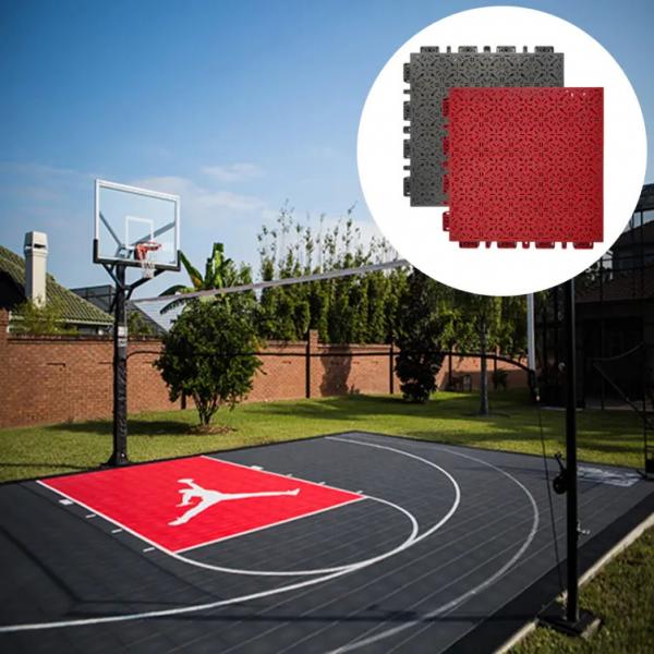Quality Customised Water Repellent Interlocking Outdoor Badminton Basketball Flooring Sport Court Tiles for sale