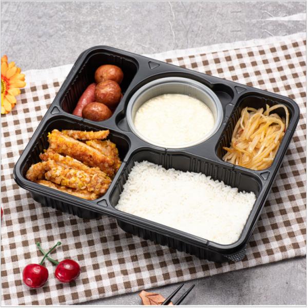 Quality SGS Thickened Plastic Take Away Box Disposable Microwavable for sale