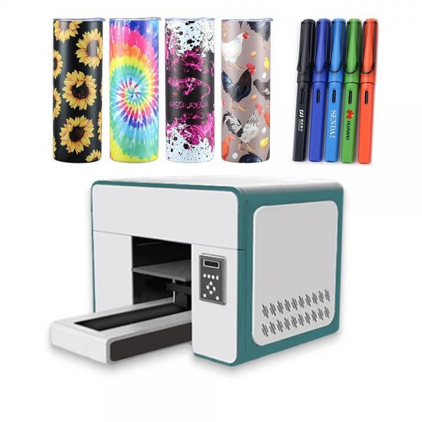 Quality Cup Cylinder Uv A3 Printer A3 Small Desktop Uv Flatbed Printer Acrylic Bottle for sale