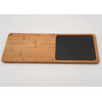 Quality Non Slip Stone Placemats , Kitchen Cutting Board Slate Bamboo Natural for sale